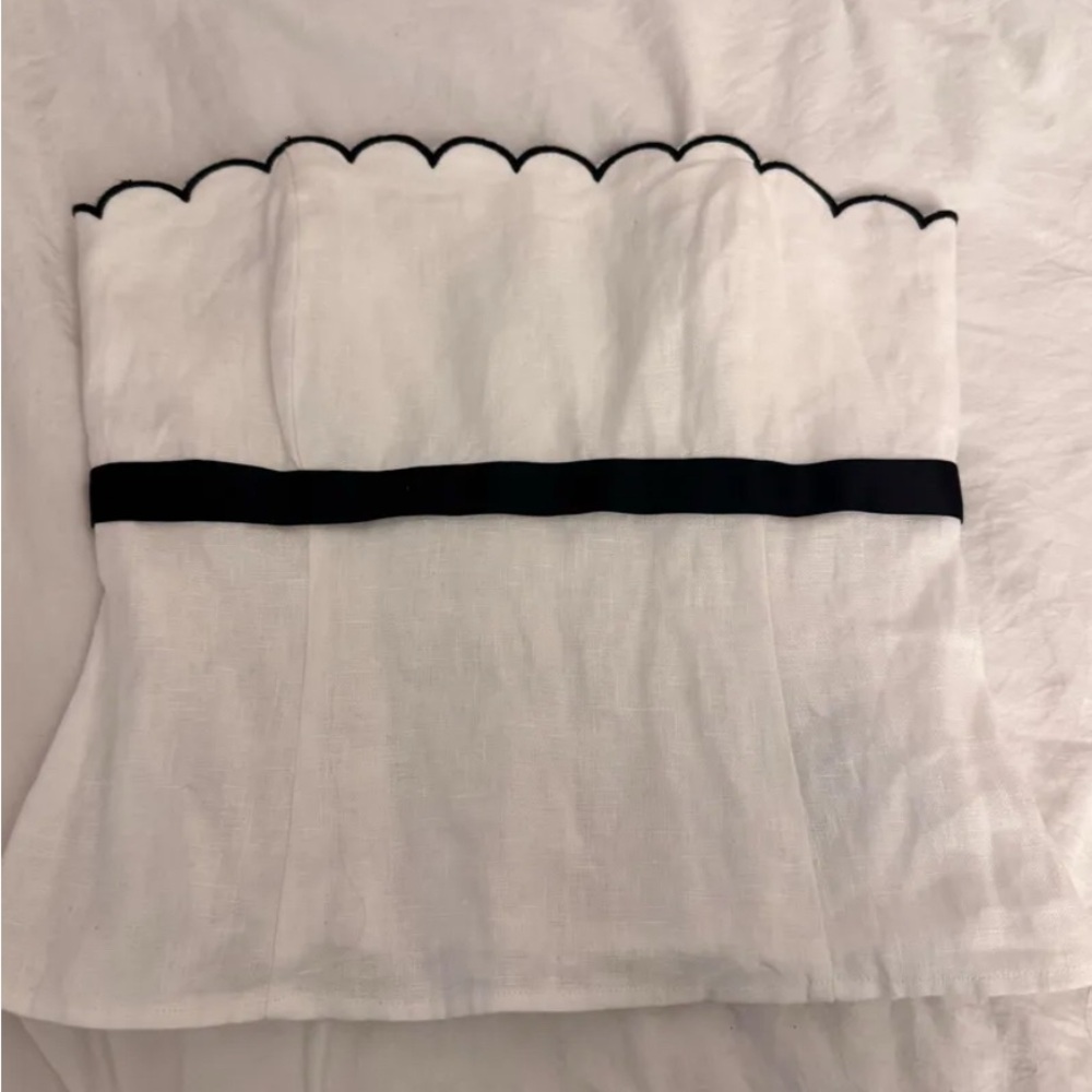 White Reformation Strapless Top - Picture 2 of 3